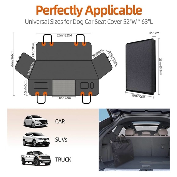 Black Dog Car Seat Cover - Picture 5 of 7